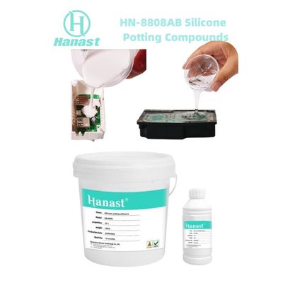 comprare Composto di colata in silicone liquido trasparente per elettronica inodore, colla adesiva termica fabbricazione online