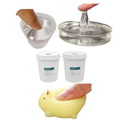 Food Safe Liquid Silicone 200KG Squishy Bulk Silicone Rubber Gel Liquid 1:1 For Craft Toys