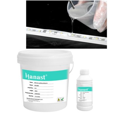 Electronic Potting Silicone 10:1 RTV Potting Liquid Silicone Gel For Electronics Led Light Driver Clear Silicone