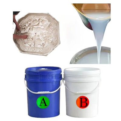 Gypsum Line Mold Silicone Rubber 1:1 Good Fluidity Liquid Silicone  Low Shrinkage Rate 0.1% For Cement Products
